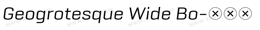 Geogrotesque Wide Bo字体转换